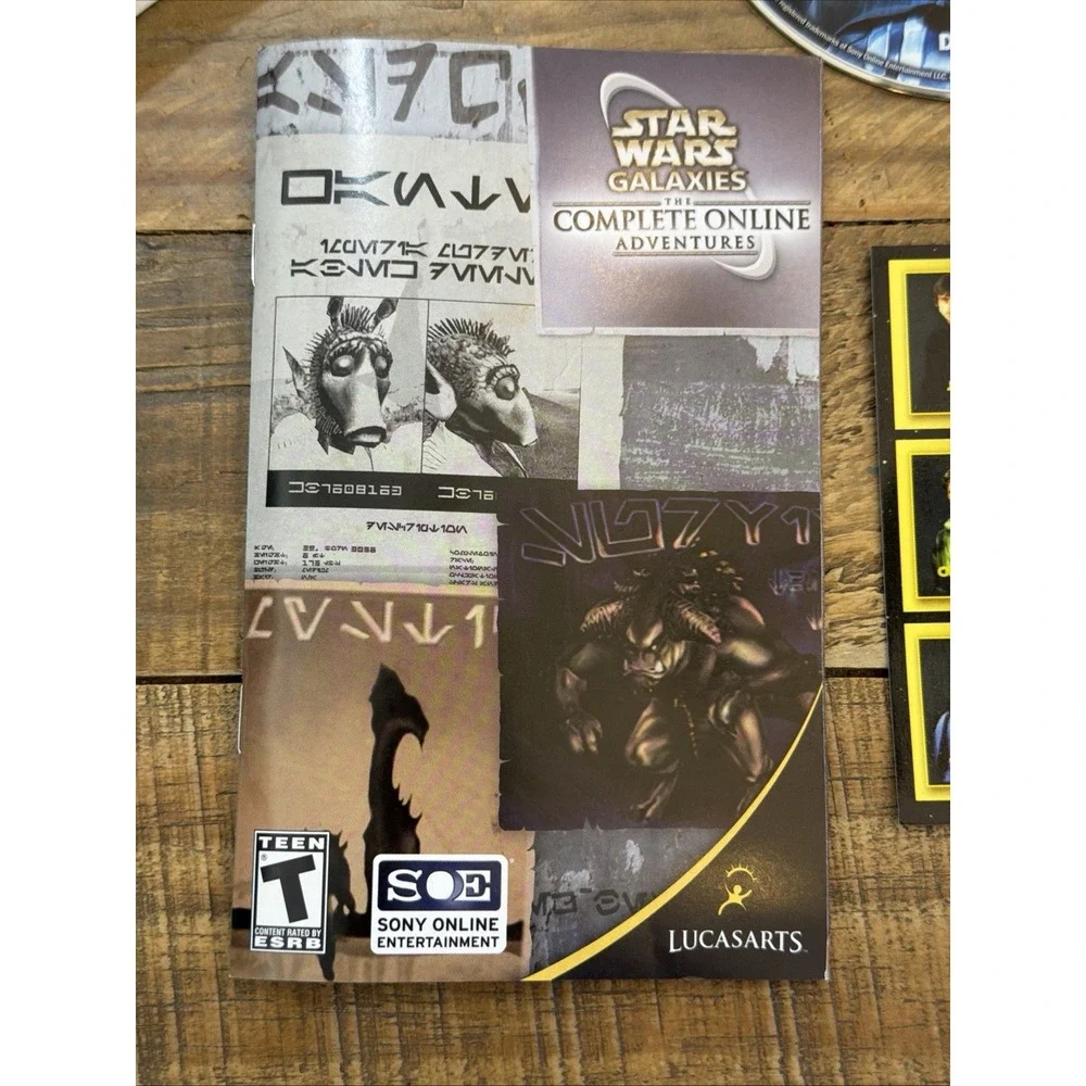 Star Wars Galaxies The Complete Online Adventures For PC CD-Rom Complete Nice!!!